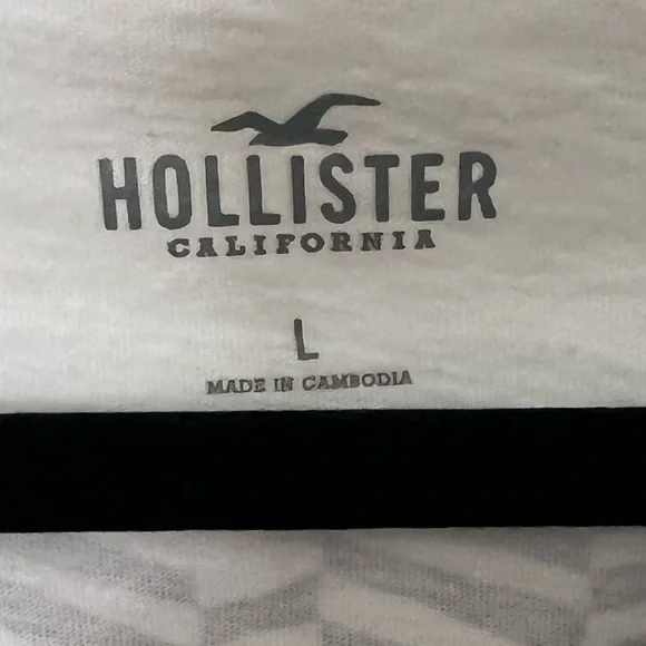 Hollister White Graphic Long Sleeve Tee - Picture 3 of 3